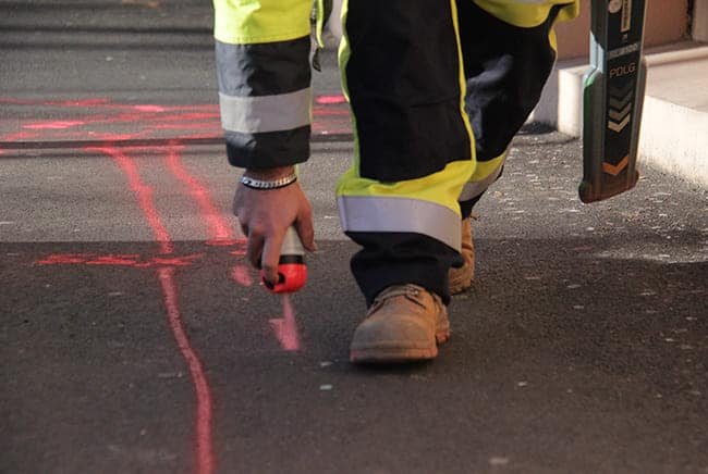 Détection profonde des réseaux enterrés au Technocentre Renault de Guyancourt